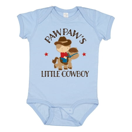 

Inktastic PawPaw Grandpa s Little Cowboy Gift Baby Boy Bodysuit