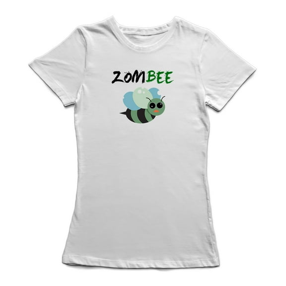 Zombee Bee Graphic Women White T-Shirt, Female XX-Large