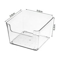 Gnmfd Transparent Desktop Drawer Storage Box Organizer with Partitions for Cutlery Stationery Makeup, Storage Drawers, Pantry Organizers and Storage, Containers with Lids, Food Storage