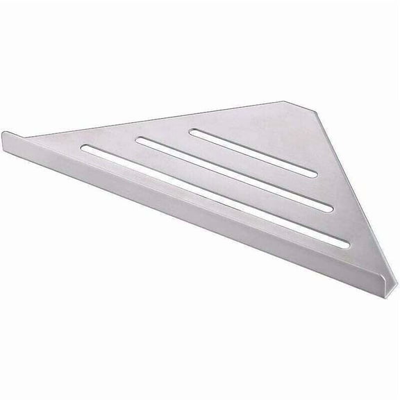 Aluminum Alloy Bath Shower Shelf, Shower Shelf Corner Shelf Triangle Cosmetic Storage Basket Kitchen Wall Mounted Storage Shelf, Starlight..