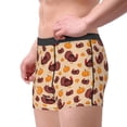 thumbnail image 2 of Fotbe Thanksgiving Turkey and Pumpkin Calzoncillos Tipo Boxer con Bolsa de Soporte Total para Hombre, X-Temp Fresco, Transpirable y de Secado Rápido-Small, 2 of 5