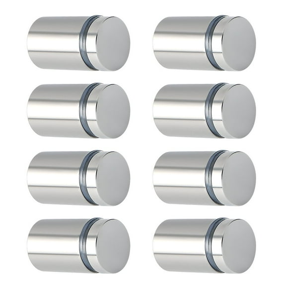 Alise 3/4"x1" Sign Standoff Screws,Wall Mount Glass Standoff Advertising Nail for Hanging Acrylic Picture Frame Glass Acrylic Signs,Stainless Steel Sign Mounting Bracket Hardware,Brushed,Pack of 8