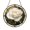 Acrylic 3.5 Inch, variant on White Rose Faux Stained Glass Round Window Suncatcher, Valentine Floral Decor with Wreath Style Design, Classic Love Theme Accent