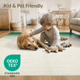 ODIKA 6'x9' Washable Area Rug Cream Graduated Ombre Zigzag Stripes ...