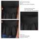 thumbnail image 4 of Top de tiras para mujer, dobladillo con volantes fruncido, corte ajustado, Top de verano sin mangas para mujer para citas diarias en la playa, negro L, 4 of 5