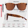 thumbnail image 5 of Sunier Vintage Polarized Sunglasses Stylish  Tortoise Frame for Young Women and Men, 5 of 6