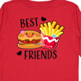 thumbnail image 4 of Inktastic Best Friends Burger and Fries Boys or Girls Long Sleeve Toddler T-Shirt, 4 of 5
