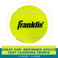 thumbnail image 2 of Franklin Sports Pressureless Tennis Balls - Official Size Low Pressure Tennis Balls - Great for Training + Practice - 12 Pack Bag of Low Bounce Tennis Balls - All Court Surface Tennis Balls, 2 of 10
