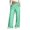 Mint Green, variant on Women's Casual Fashion Printed Loose Drawstring Wide Leg Pants with Pockets Comfy Relaxed Streetwise Vacation Travel, Mint Green XXL