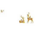 thumbnail image 1 of Figuras De Pájaros Y Ciervos Dorados, Esculturas Modernas De Animales, Adornos Decorativos Para El Hogar, La Oficina, El Escritorio, La Sala De Estar, Regalo De Inauguración De La Casa., 1 of 8