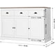 thumbnail image 3 of Keyluv White Buffet Cabinet Storage Sideboard Farmhouse Server Bar Wine Cabinet with 3 Drawers & 3 Doors Adjustable Shelves Cons My Lux Decor Round, 3 of 6