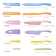 thumbnail image 3 of Juego de cuchillos de cocina Hecef de 6 piezas acero inoxidable con revestimiento colorido, 3 of 10