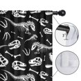 thumbnail image 4 of Blackout Kids Curtains,Black Cartoon Dinosaurs Skulls Skeletons Pattern Childrens Insulated Curtains Set Of 2,Bedroom Essentials,Toddler Room Decor 42"x54", 4 of 5
