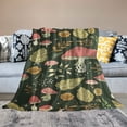 thumbnail image 2 of Shiartex Mushroom Leaves Gifts Blanket Super Soft Flannel Blankets for Bed Sofa Living Room Decor Lightweight All Seasons Exquisite Gifts 40x50in, 2 of 6