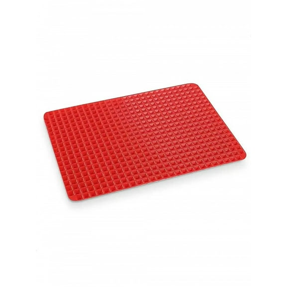 Non-Stick Silicone Pyramid Cooking Mat Baking Mat with Grid Versatile Oven BBQ Cooking Mat Heat-Resistant Mat Kitchen Tools
