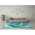 thumbnail image 3 of Ahgly Company Indoor Rectangle Abstract Light Blue Modern Area Rugs, 5' x 8', 3 of 4