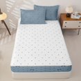 thumbnail image 4 of Manfei Dreamy Princess Bows Zipper Twin Comforter Sets with Fitted Sheet and 2 Pillowcases,Cartoon Bowtie Ribbon Zipper Bedding Set,Reversible,4-Piece, 4 of 7