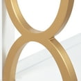 thumbnail image 5 of Kate and Laurel Ring Mid-Century Modern 3-Tier Shelf, 28" x 8" x 31", White and Gold, Chic Contemporary Storage And Decor, 5 of 7