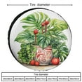thumbnail image 2 of Christmas Monstera Plant Spare Tire Cover Botanical Plant Summer Wheel Tire Cover for Travel Trailers Protectors Weatherproof Dust-Proof Universal Fit for Trailers SUV Truck Camper Travel13inch, 2 of 8