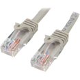 thumbnail image 1 of Cable de 1m Gris de Red Fast Ethernet Cat5e RJ45 sin Enganche Startech 45PAT1MGR, 1 of 2