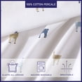 thumbnail image 3 of Llamas Chambray Full Sheet Set, 3 of 9