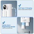 thumbnail image 3 of Dispensador Automático de Enjuague Bucal para Baño, Dispensador de 3 Niveles para Niños y Adultos, Montaje en Pared de 18.26 oz con 2 Tazas Magnéticas, Dispensador de Enjuague Bucal Recargable, 3 of 7