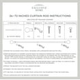 thumbnail image 2 of EXCLUSIVE HOME Napoleon 1" Curtain Rod and Coordinating Finial Set, Matte Bronze, Adjustable 36"-72", 2 of 8