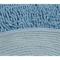 thumbnail image 5 of Home Weavers Fantasia Collection Toilet Rugs U Shaped Contour, Extra Thick Bathroom Rug, Non-Slip Contour Mat for Bathroom, 100% Cotton Soft & Water Absorbent, Machine Washable, 20"x20" Contour, Blue, 5 of 6