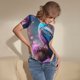 thumbnail image 3 of Fotbe Beautiful Flower Blue Bird Body de Mujer con Cuello Redondo y Mangas Cortas, Sin Mangas Ajustado, Suave, Cómodo y Básico-Medium, 3 of 7