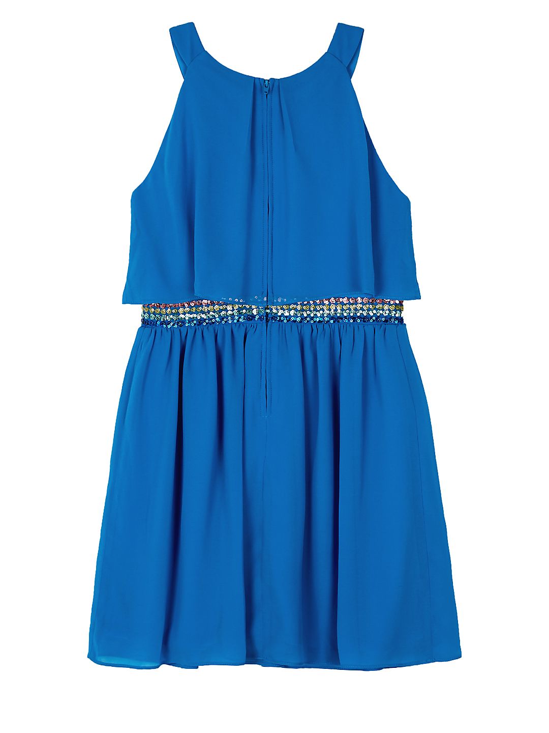 Halter Neck Sequin Waist Dress (Big Girls) - image 2 of 2