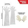 thumbnail image 5 of Allen Company Field Dressing Latex Gloves - Wrist and Shoulder Length - 2-Pack - Full Coverage - White, 5 of 13
