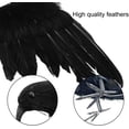 thumbnail image 4 of Halloween Black Crows,18 Pack Real Touch Black-Feathered Crows Halloween Decorations Indoor Raven Prop Outdoor Crows Halloween Decor Realistic Looking Raven Statue Fake,Crow Decoy, 4 of 14
