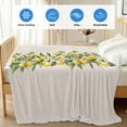 thumbnail image 4 of Yellow Lemon Cooling Blanket,Lightweight Breathable Summer Throw Blanket with Double Sided Cold Effect,Spring Botanical Leaves Fruit Farmhouse Picnic Blankets Bed Sheet for Hot Sleepers 60"x80", 4 of 8