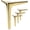 Brushed Gold, variant on 4.7 Inch Shiny Silver Furniture Legs, Metal Legs for Furniture Set of 4, DIY Replacement for Sofa Legs, Cabinet Legs, Ottoman Legs, Table Legs, Night Stand Legs and Dresser Legs
