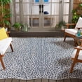 thumbnail image 2 of Safavieh Courtyard Karina Animal Indoor/Outdoor Area Rug, Ivory/Navy, 8' x 10' Scalloped, 2 of 16