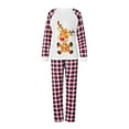 thumbnail image 2 of DuAnyozu Christmas Pajamas for Family Pjs Matching Set Long Sleeve T-Shirts and Pants Holiday Nightgowns with Merry Christmas, 2 of 9