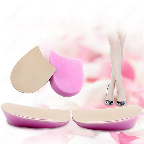 2 Pairs Orthopedic Shoes Sole Insoles O/X Type Leg Insoles Shoe Inserts Medial Lateral Heel Wedge Lift Silicone Pads Corrective Unisex