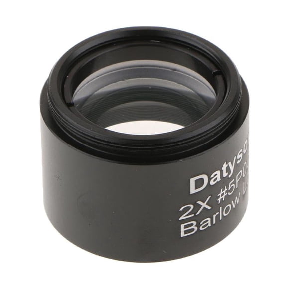 '' 2X Lens .6 * 0.6 Rosca para Telescopios Ocular Óptico de Cristal