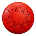 thumbnail image 1 of Tambour de Pluie Sonore 6 Pouces 8 Tons Instrument de Percussion Extérieur Yoga Méditation Exclusif Rouge, 1 of 7