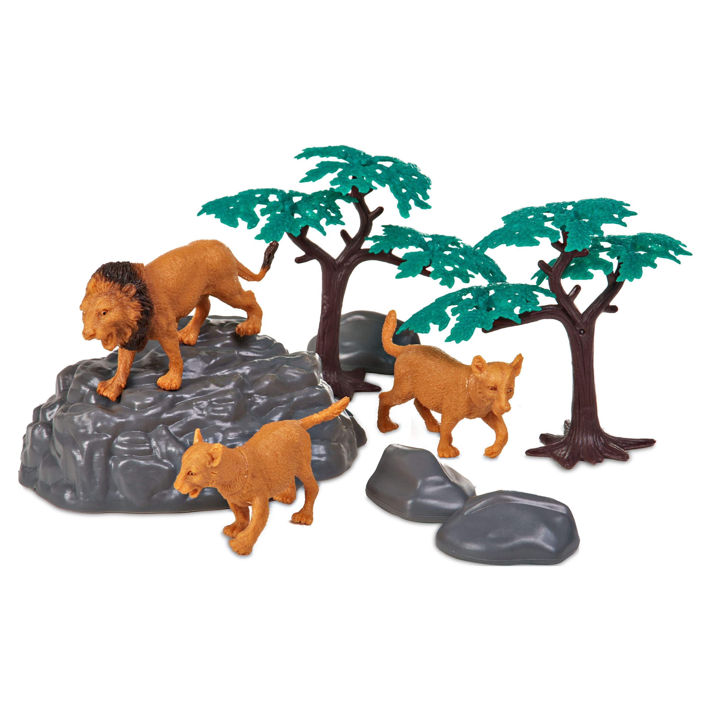 Adventure Force Safari Animals Jumbo Bucket, 55 Pieces