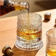 thumbnail image 6 of European Crystal-Cut Rotating Decanter & Whiskey Glass Set, Luxury Barware with Creative Design, Elegant Home Gift, 6 of 7