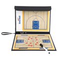 thumbnail image 3 of Tablero de entrenamiento de baloncesto de cuero PU impermeable, antideslizante y plegable con pantalla de estrategia magnética, 3 of 8