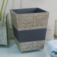 thumbnail image 2 of nu steel Rustic, made of cement Small Trash Can Wastebasket, Garbage Container Bin for Bathrooms, Powder Rooms, Kitchens, Home Offices - Antique Stone, 2 of 5