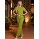 thumbnail image 2 of Conjunto Deportivo Casual para Mujer Unitalla Set de Blusa Manga Corta y Pants Recto Tela Stretch Rayada Súper Cómoda, 2 of 5