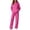 Hot Pink #21, variant on WULMLEO Matching Sets Women Clothing Matching Hooded Hoodies and Wide Leg Pants Stretch Tracksuit Set Casual Fitted Winter Two Piece Set Dark Green XL