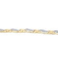 thumbnail image 5 of AFFY Round Shape White Natural Diamond XO Tennis Bracelet In 14k Yellow Gold Over Sterling Silver (0.25 cttw) - 8.5", 5 of 7