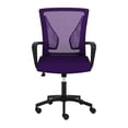 thumbnail image 3 of CorLiving Cooper Purple Fabric Mesh Back and Seat Office Chair with Black Base, 3 of 7
