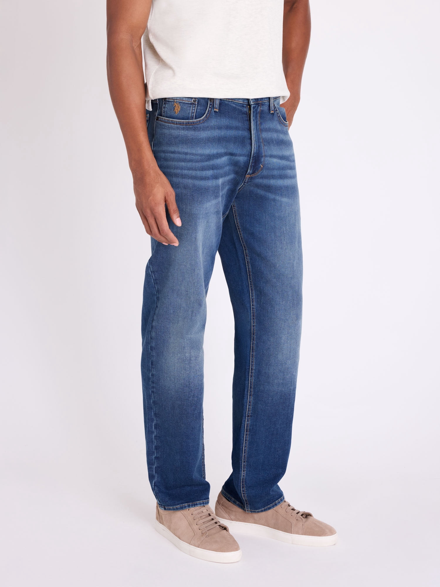 U.S. Polo Assn. Men's Relaxed Fit Knit Denim Jean