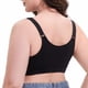 thumbnail image 4 of Puntoco Sujetadores cómodos para mujer Copa ABCDEFG Sujetador con hebillas delanteras con estampado de leopardo para mujer Sujetador sin cierre de acero, 4 of 5