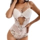 thumbnail image 1 of Gibobby Conjuntos de bragas de encaje Lencería Sexy para Mujer Baby Doll Mujer Sexy Color Negro Mono Sensual y Elegante Fina Lenceria para Dama(Blanco, M), 1 of 5
